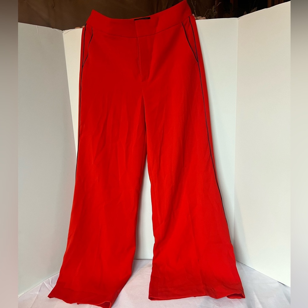 Banana Republic Red Flare Trousers